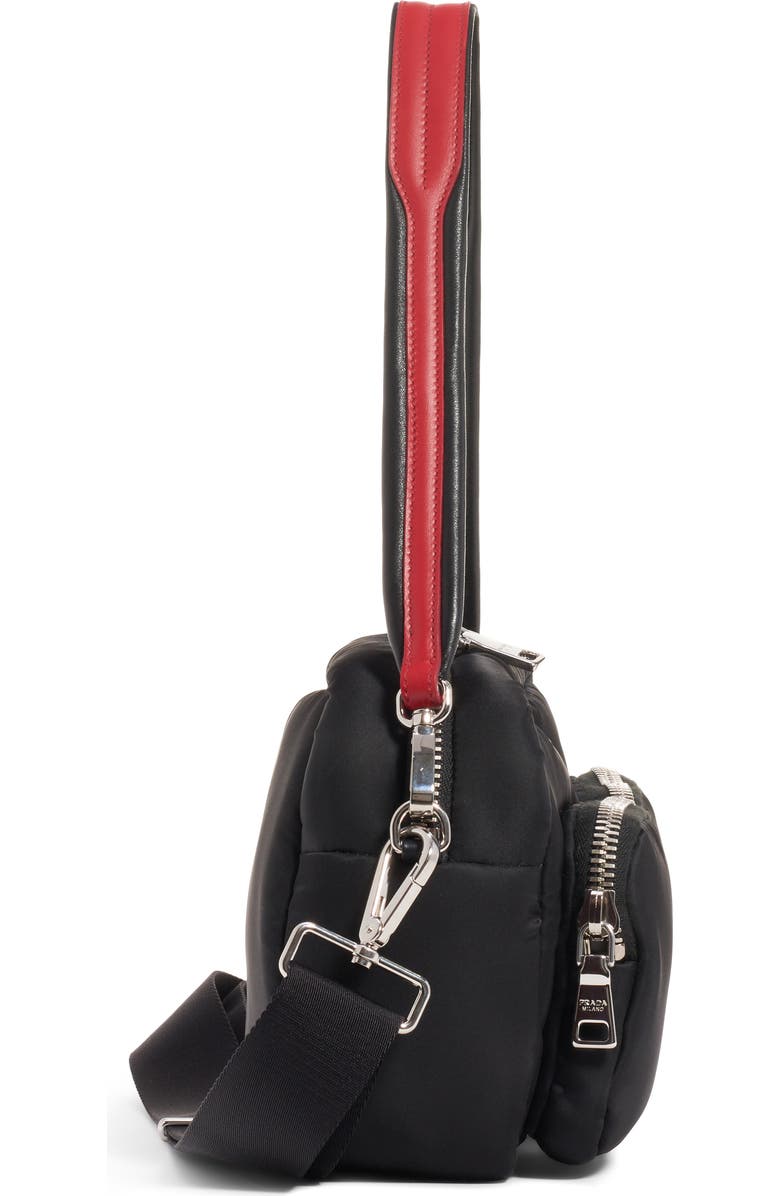 Prada Logo Nylon Shoulder Bag, Alternate, color,