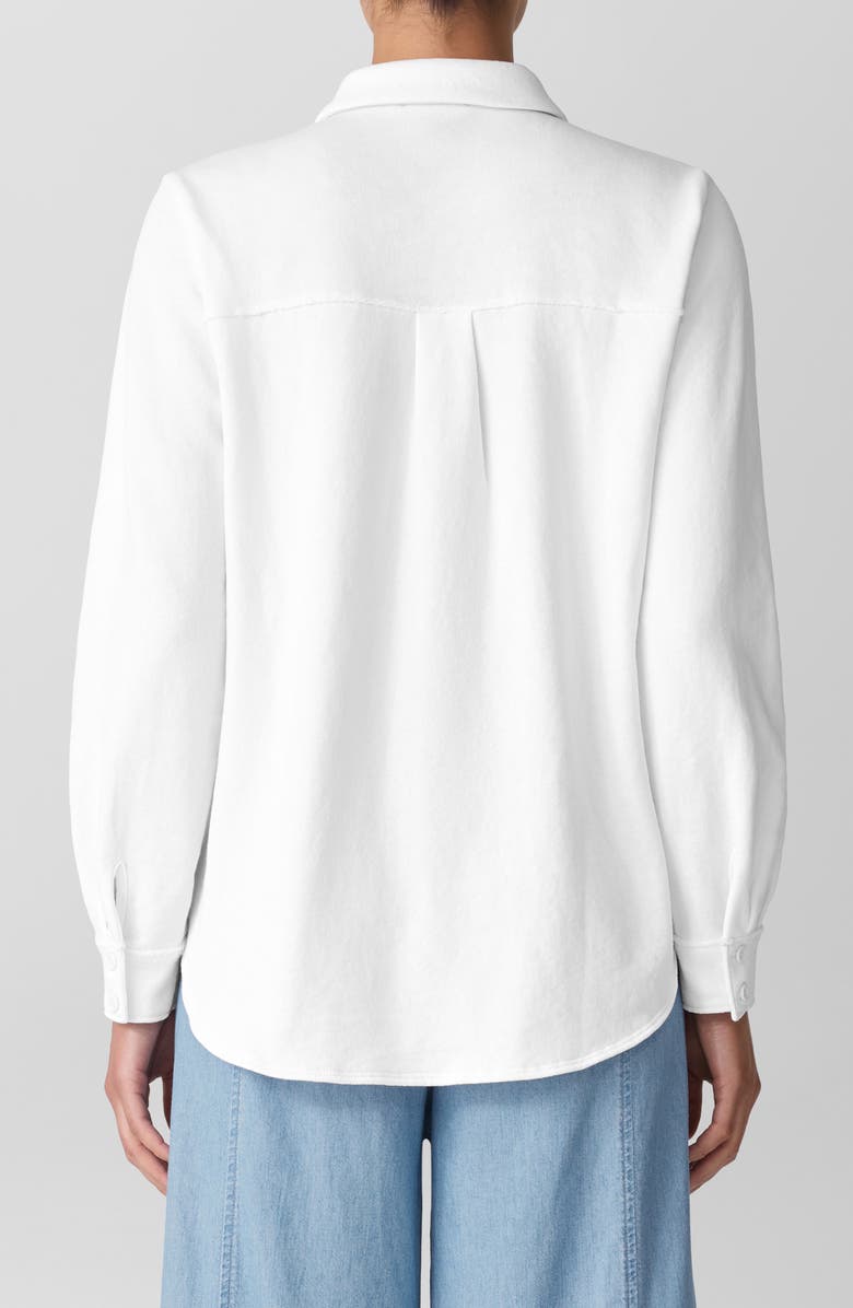 Eileen Fisher Classic Collar Organic Cotton Shirt, Alternate, color, 