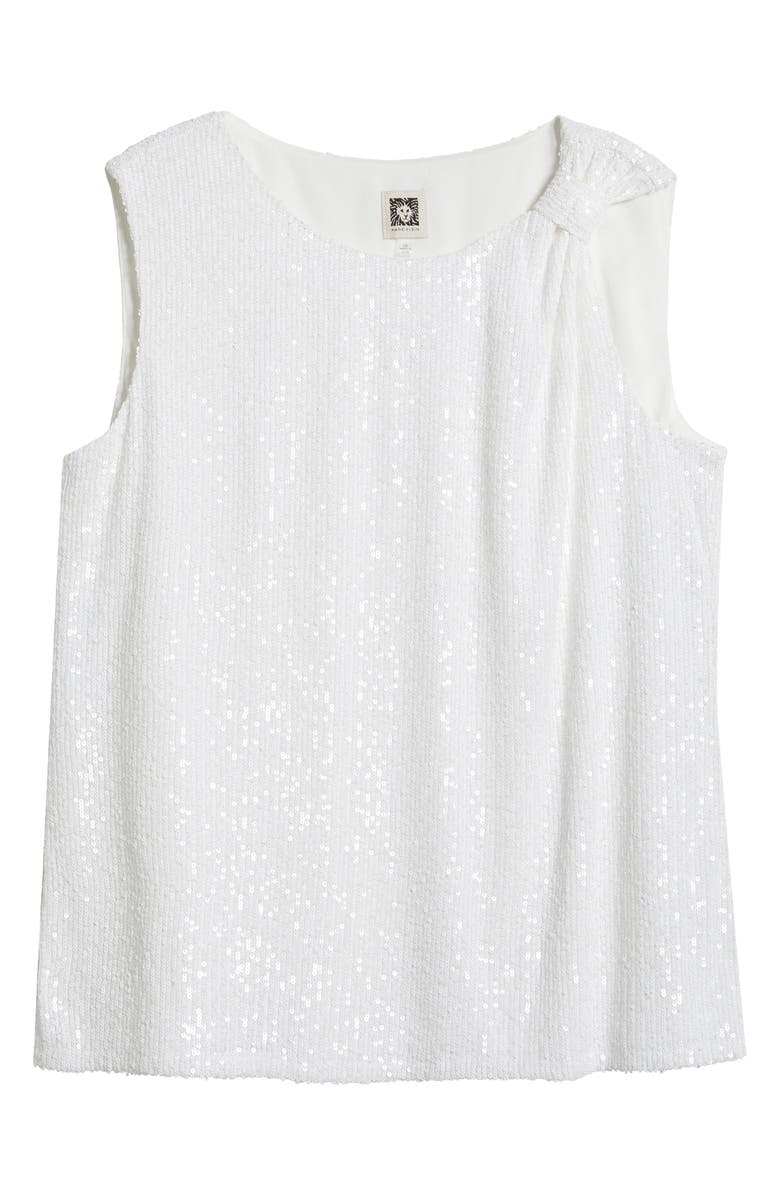 Anne Klein Sequin Top, Alternate, color, 