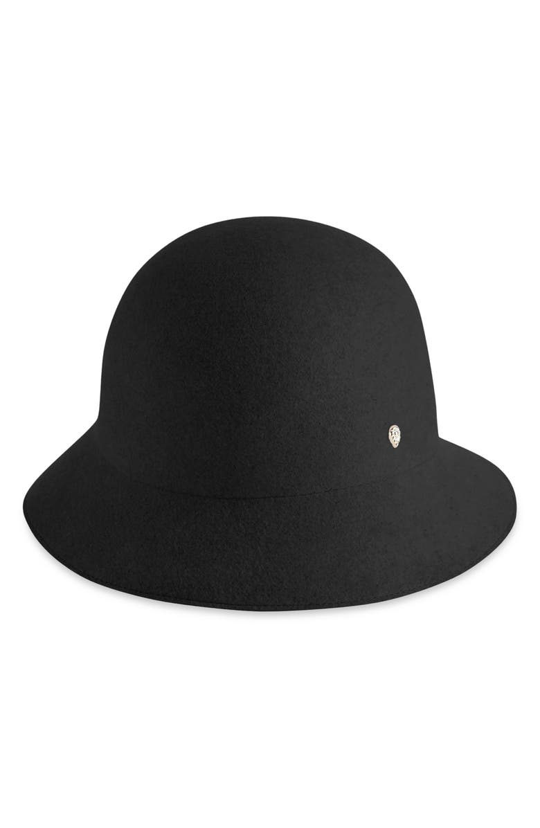 Helen Kaminski Mariko Wool Felt Bucket Hat, Main, color, Black/Blac