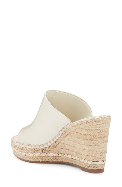 Karl Lagerfeld Paris Carina Wedge Sandal In Ecru