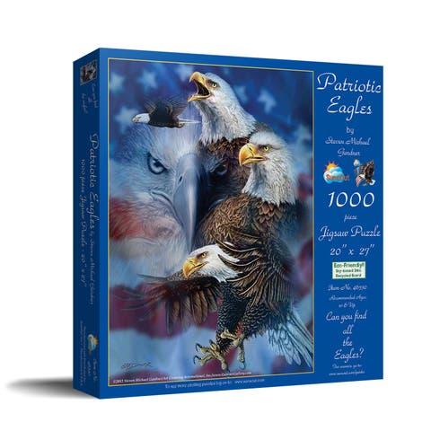 Patriotic Eagles 1000 piece Jigsaw Puzzle for Adults