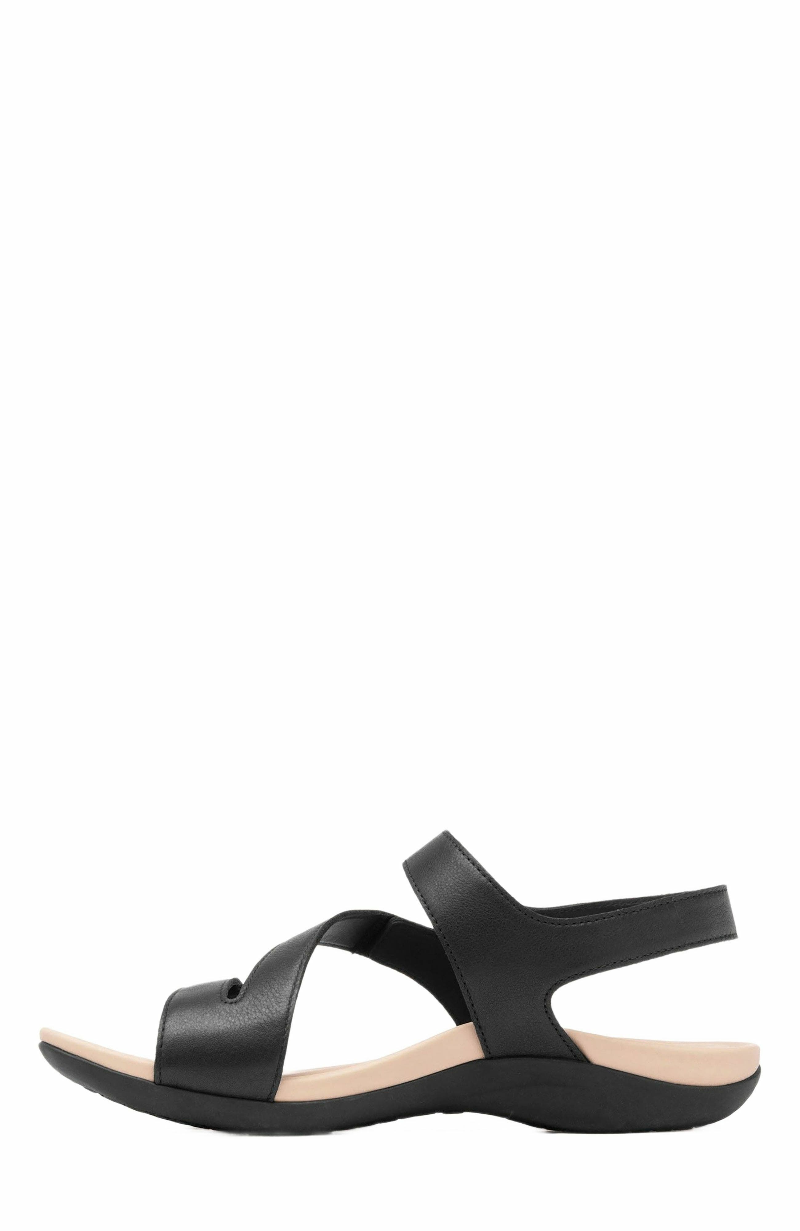 ABEO Oasis Sandal, Alternate, color, Black - Metatarsal