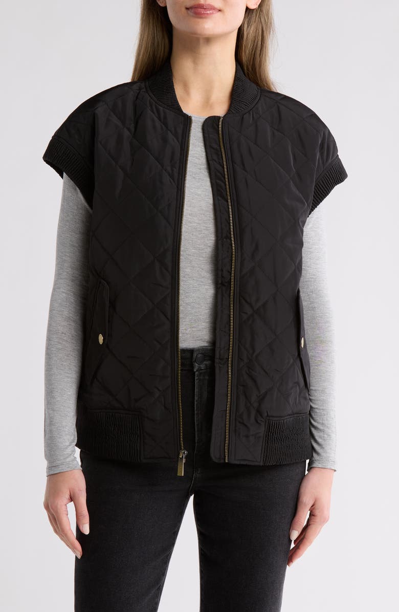 Michael Kors Diamon Quilted Vest, Alternate, color, 