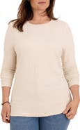 NIC+ZOE Crinkle Knit Textured Top