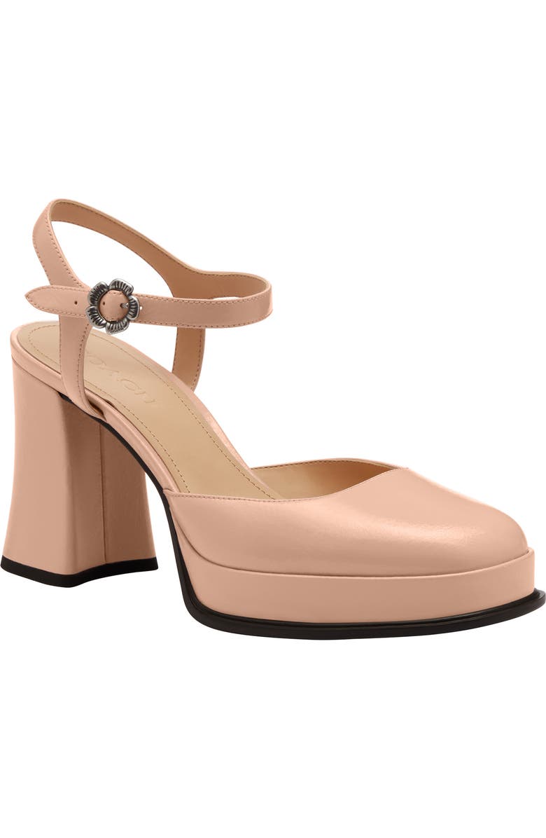 COACH Tea Rose Platform Pump, Main, color, Pink Cream