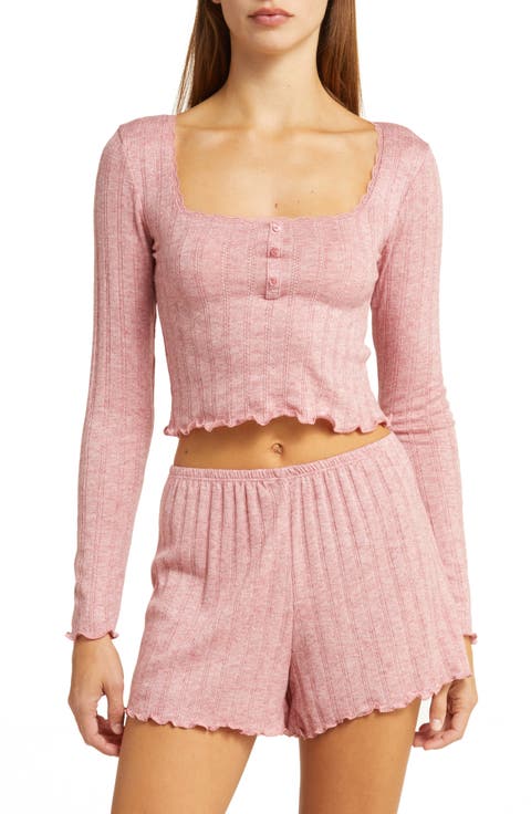 Pointelle Rib Short Pajamas