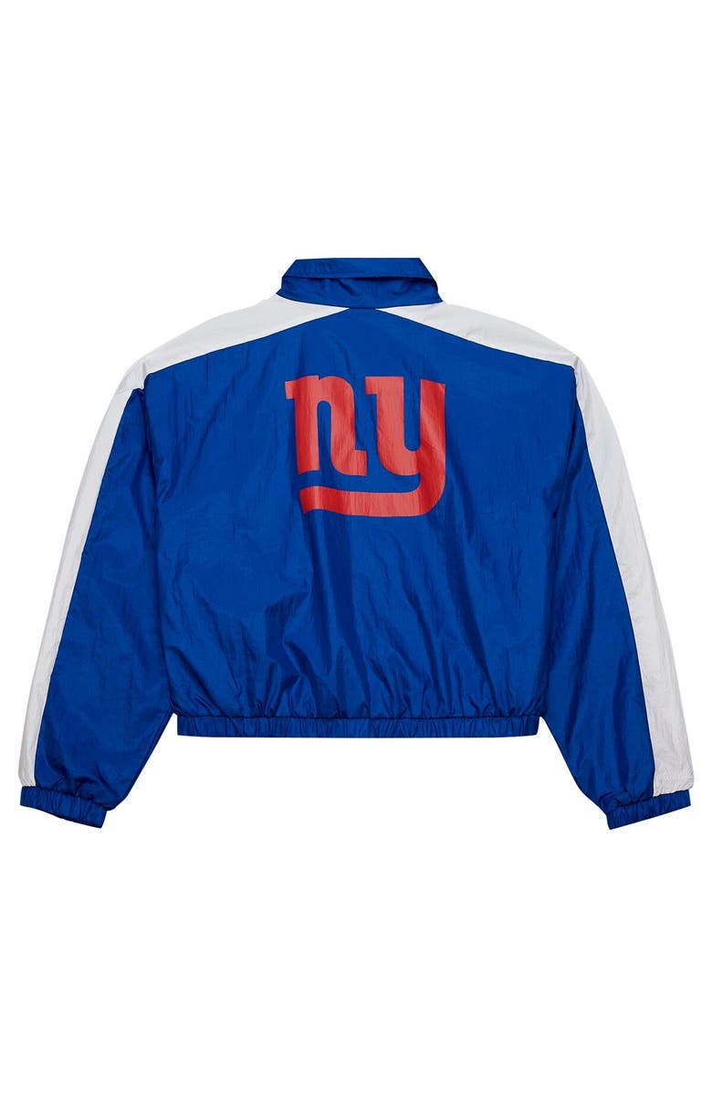 Mitchell & Ness Women's Mitchell & Ness Royal New York Giants Nylon Cropped Full-Zip Jacket, Alternate, color, Royal