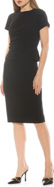 Alexia Admor Robin Jewel Neck Midi Dress