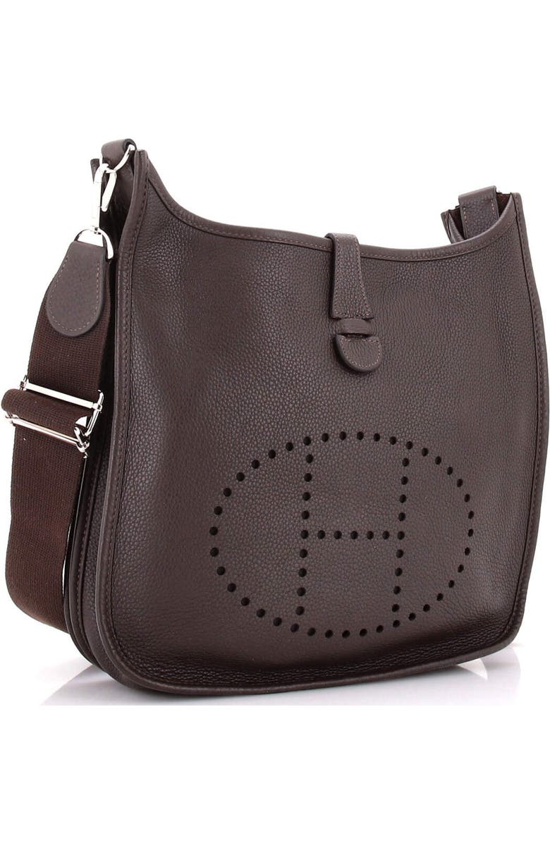 Pre-Owned Hermes Evelyne Bag Gen III Clemence PM, Alternate, color, Ebene