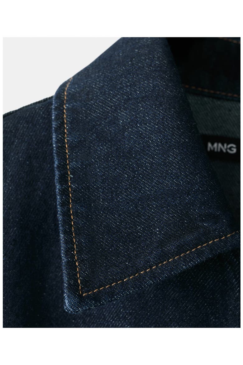 Belted Denim Jumpsuit, Alternate, color, OPEN BLUE