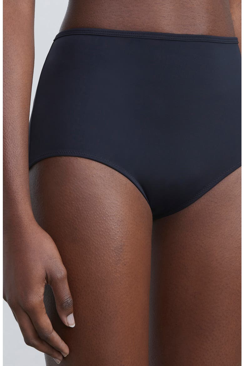 L148 High Waist Bikini Bottoms, Alternate, color, BLACK