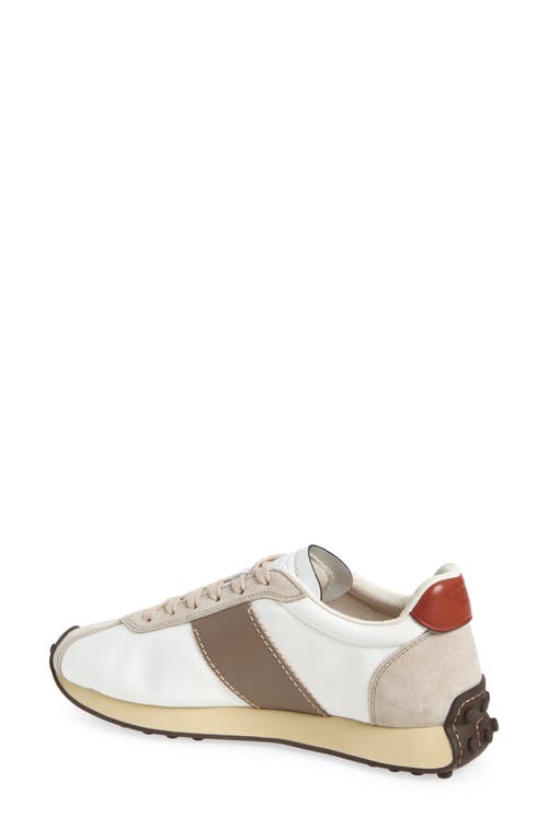 Tod's Fabric And Suede Sneakers With Contrast Panels In Multi