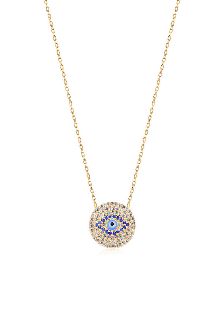 Prot Gold GABI RIELLE 14K Gold Vermeil CZ Evil Eye Protection Necklace (Women ...