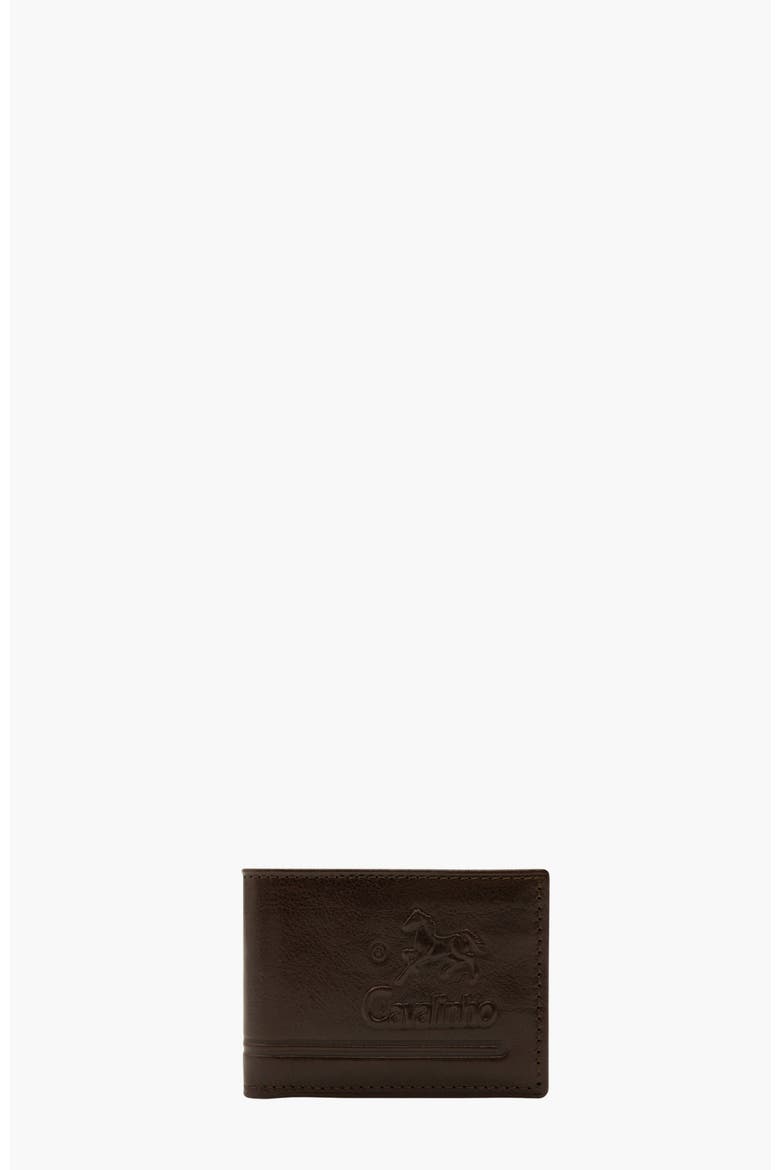 Gentleman Bifold Leather Wallet 583, Main, color, Brown