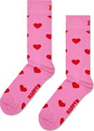 Happy Socks Heart Cotton Blend Crew Socks