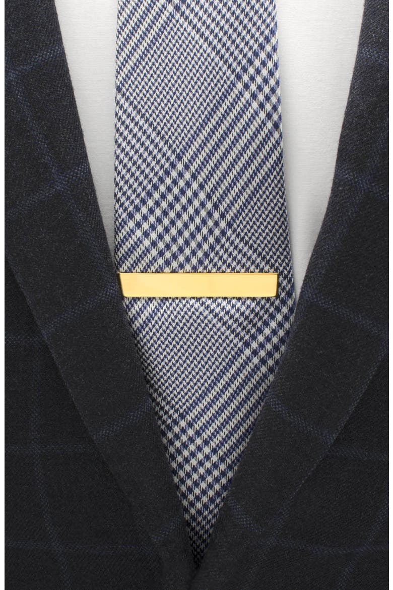 Engravable Tie Bar, Alternate, color, GOLD