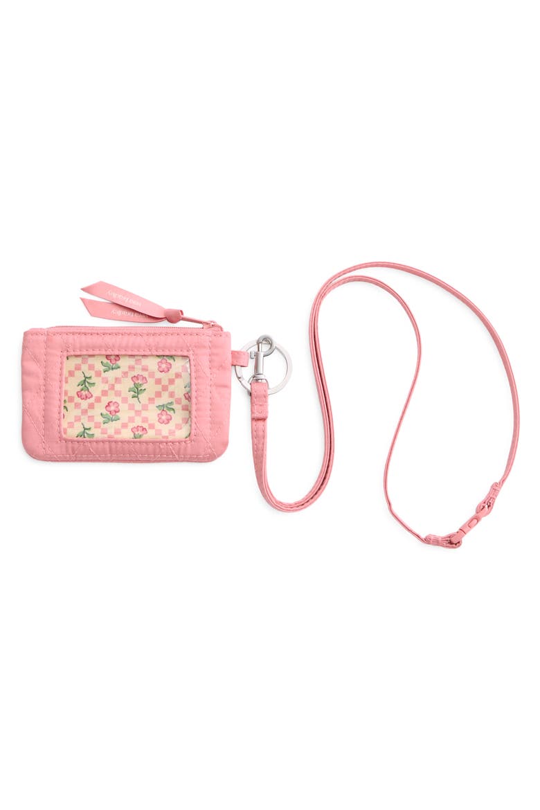 Zip ID Pouch with Breakaway Lanyard, Main, color, MAUVE GLOW