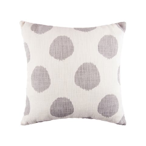 Polka Dot Cotton Decorative Throw Pillow, 18" x 18"