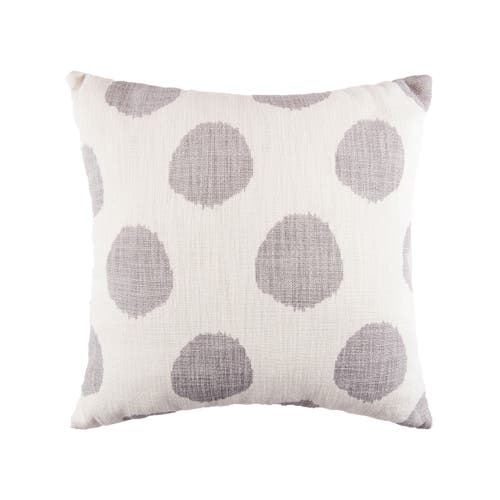 Carol & Frank Polka Dot Cotton Decorative Throw Pillow, 18" X 18" In Neutral