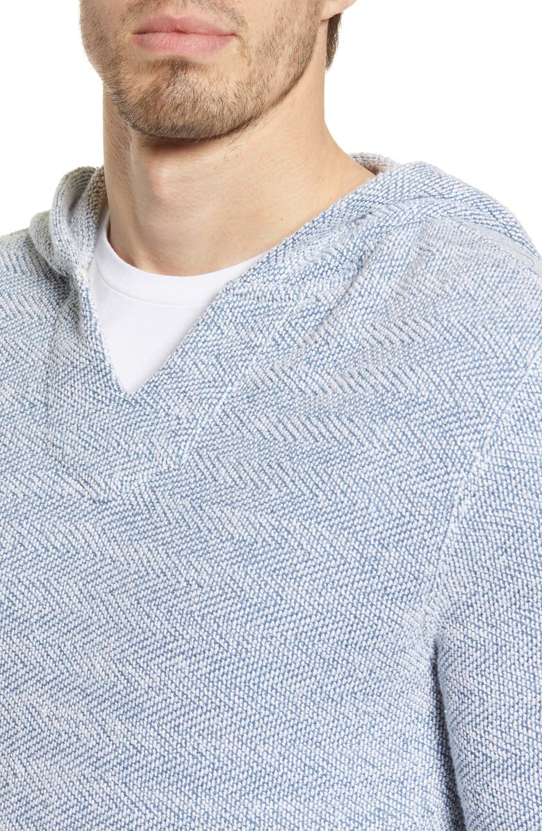 Faherty Baja Beach Hoodie, Alternate, color, Whitewater