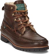 Polo Ralph Lauren Ranger Leather Genuine Shearling Boot