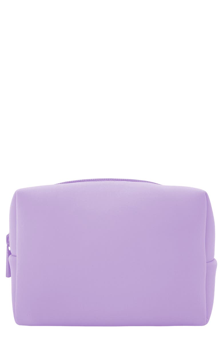 MYTAGALONGS Velour Mini Cosmetic Loaf Bag, Main, color, Lilac