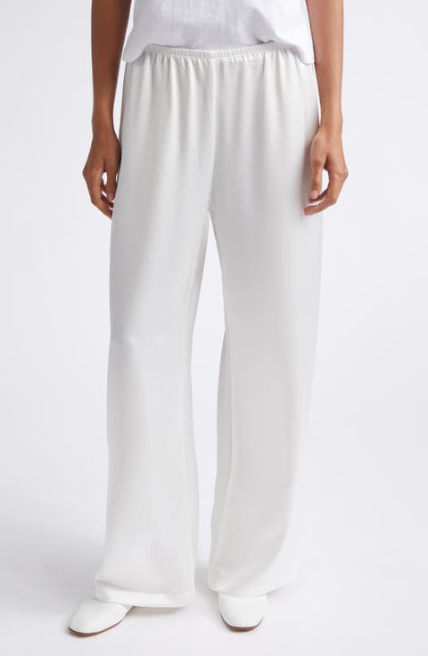 Barb Wide Leg Satin Pants