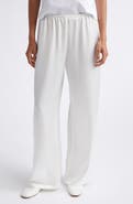 LESET Barb Wide Leg Satin Pants