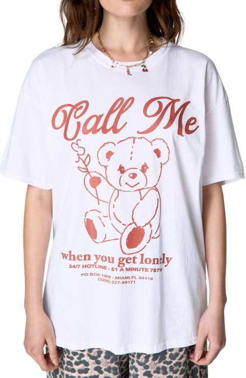 Call Me Teddy Oversize Graphic T-Shirt