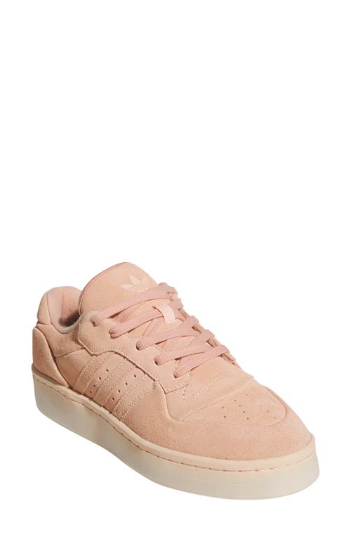 Adidas Originals Adidas Rivalry Low Sneaker In Coral/coral/cream White