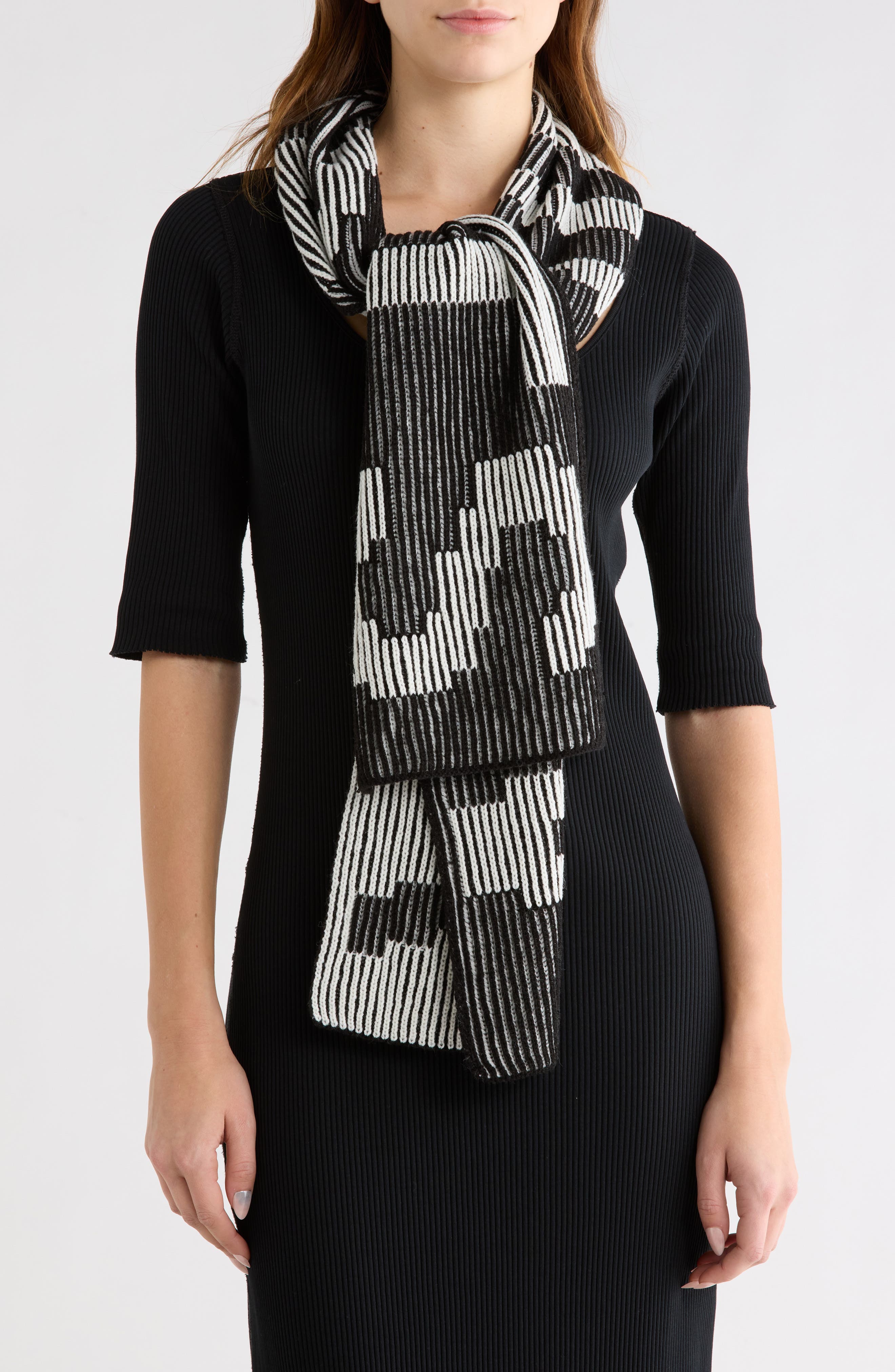 AllSaints Underground Plaited Scarf