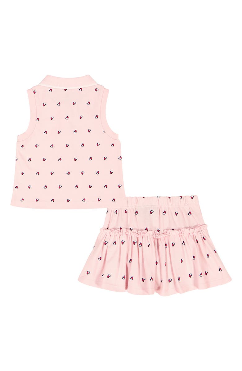 Tommy Hilfiger Tommy Heart Logo Polo & Skirt Set, Alternate, color, 