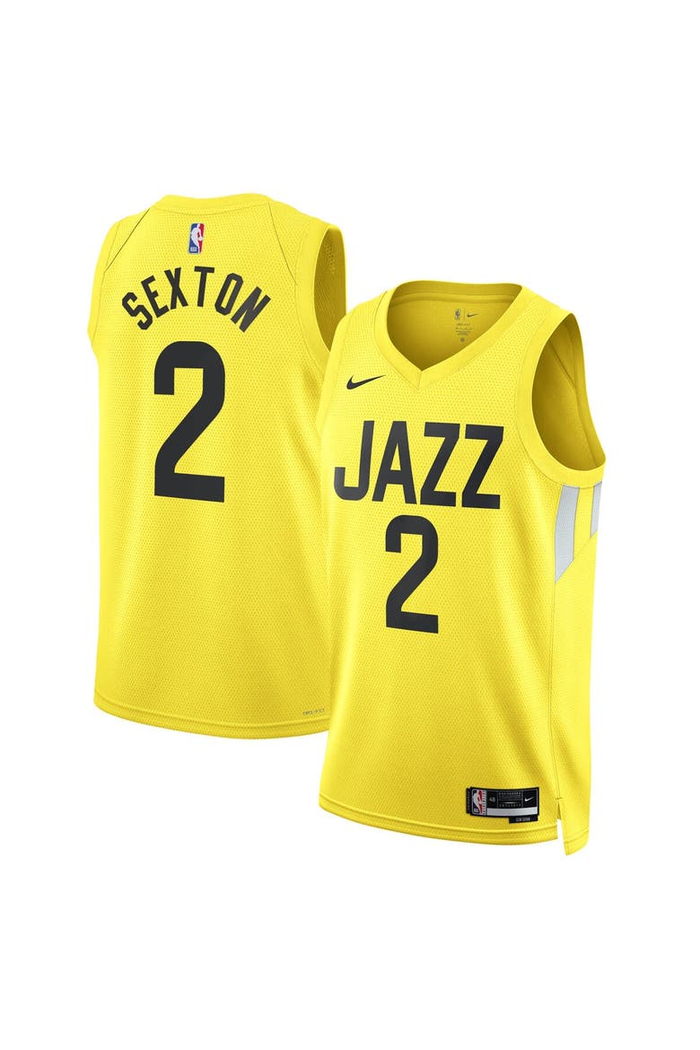 Unisex Nike Collin Sexton Gold Utah Jazz Swingman Jersey - Icon Edition, Main, color, Gold