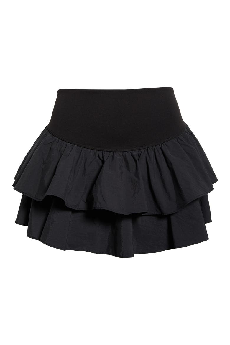 FP Movement Field Day Layered Ruffle Skort, Alternate, color, BLACK