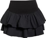 Free People Field Day Layered Ruffle Skort