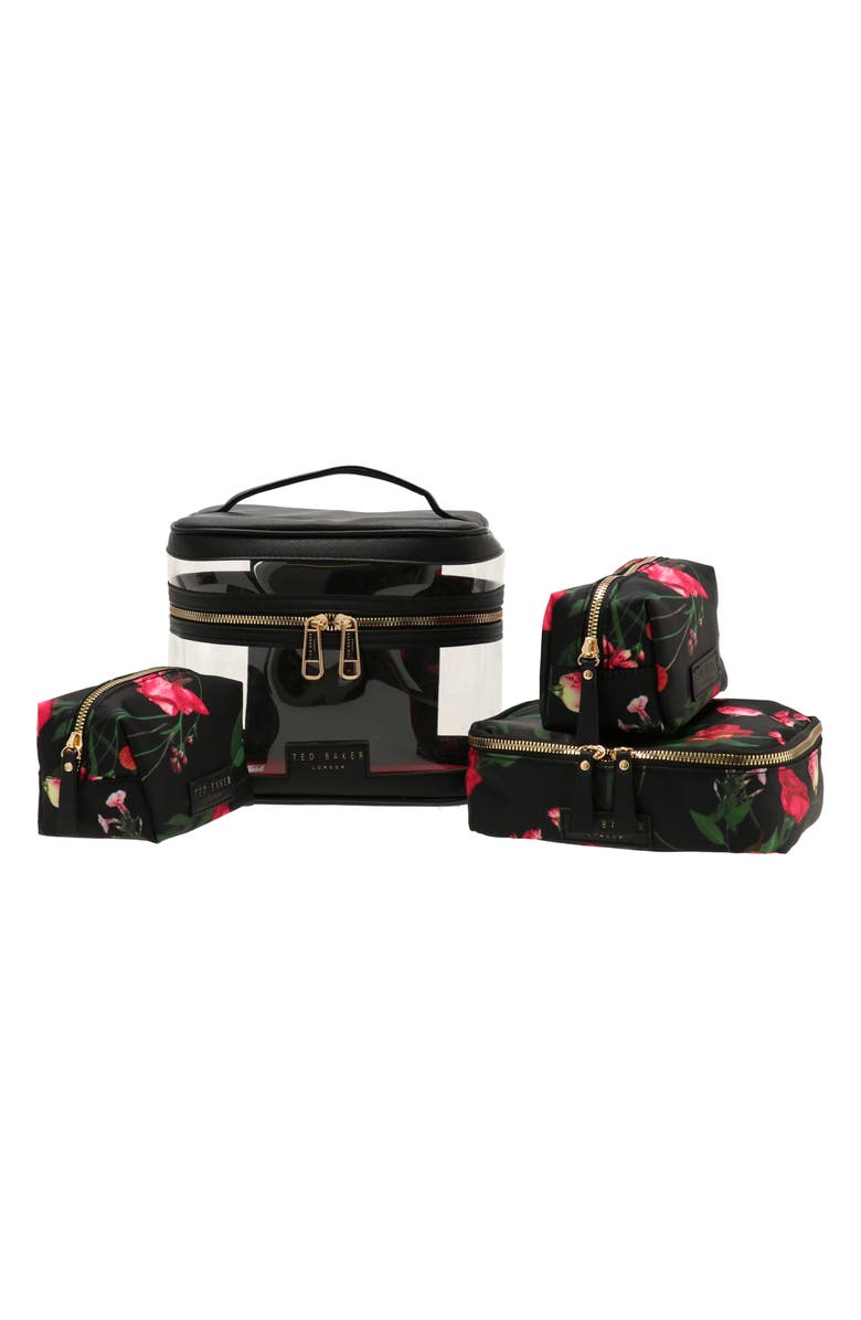Ted Baker 4-Piece Train Case Set, Main, color, 