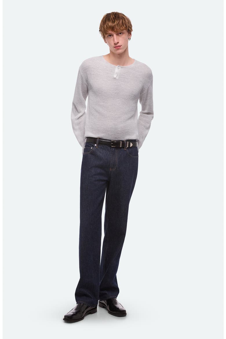 Texture Henley Sweater, Alternate, color, COOL GREY