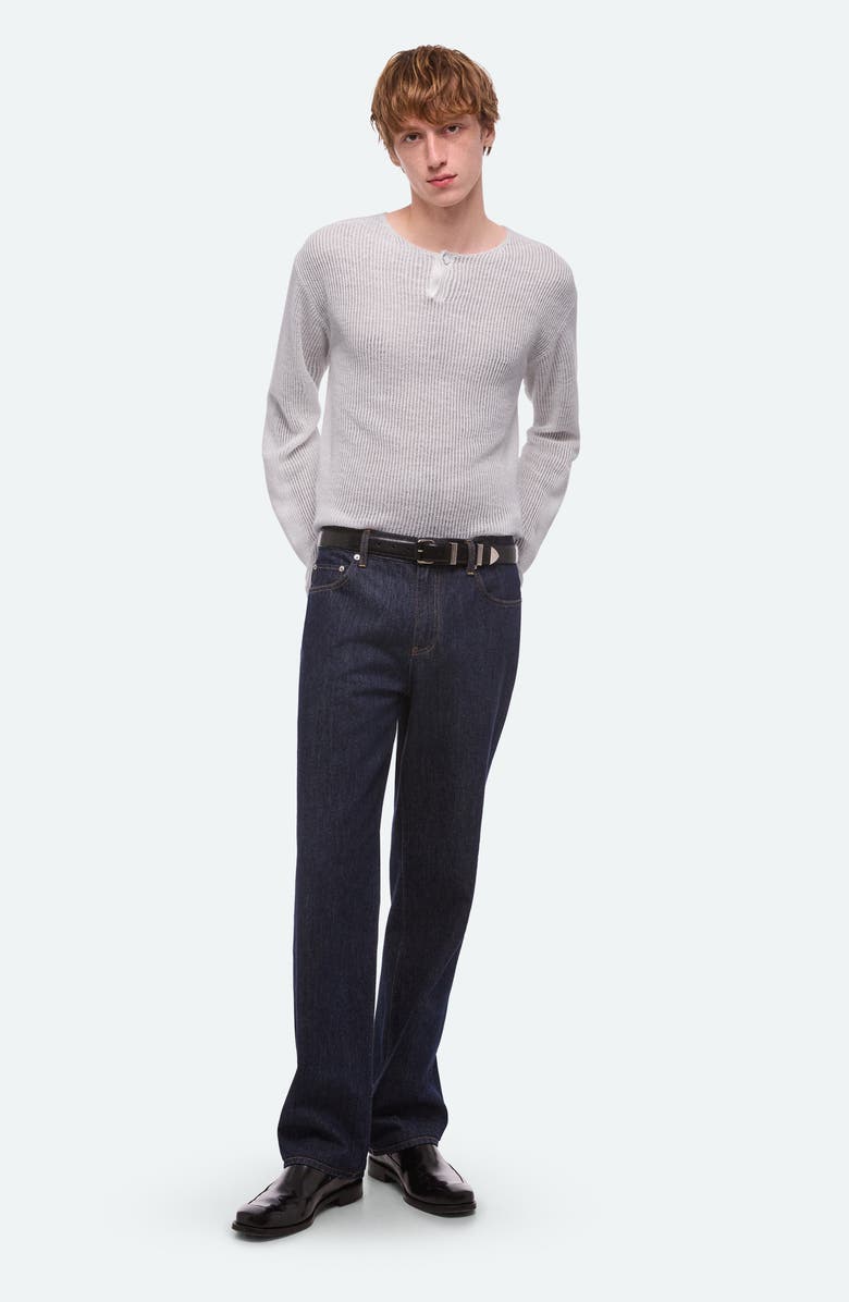 Helmut Lang Texture Henley Sweater, Alternate, color, 