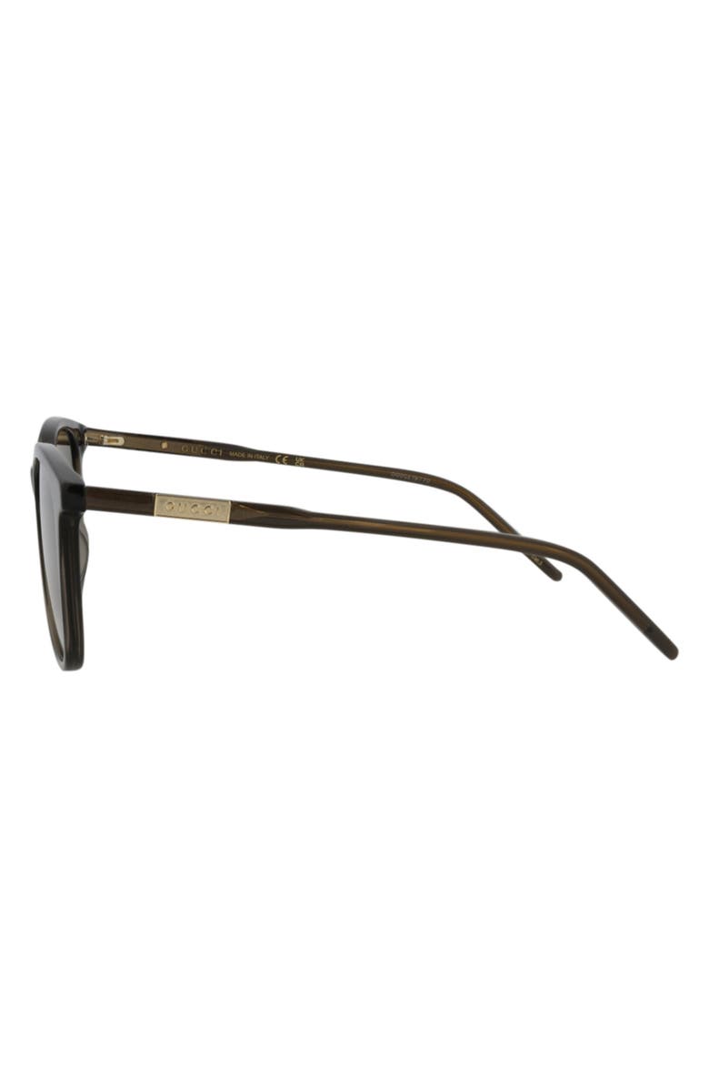 Gucci Square Sunglasses, Alternate, color, Brown Brown Brown