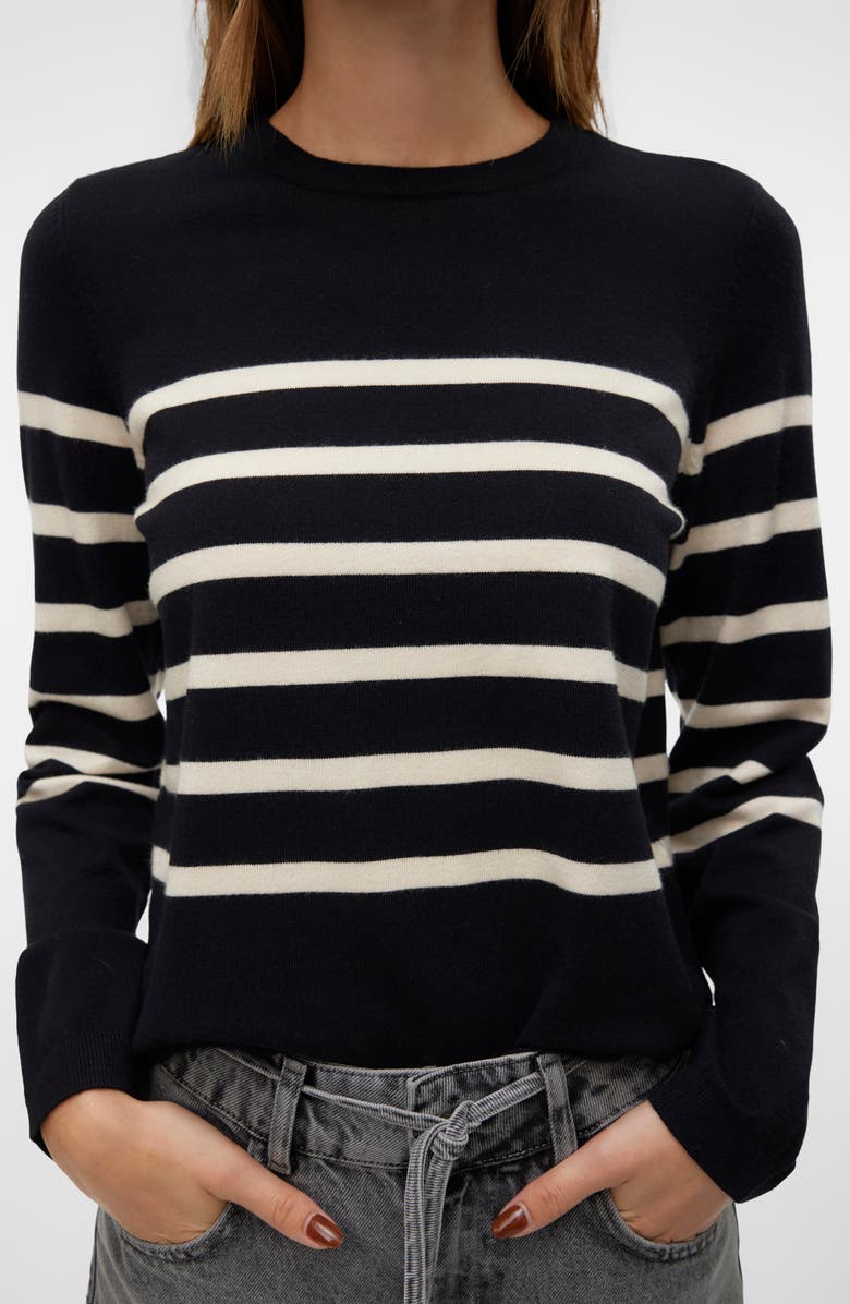 VERO MODA Saba Stripe Sweater, Main, color, 