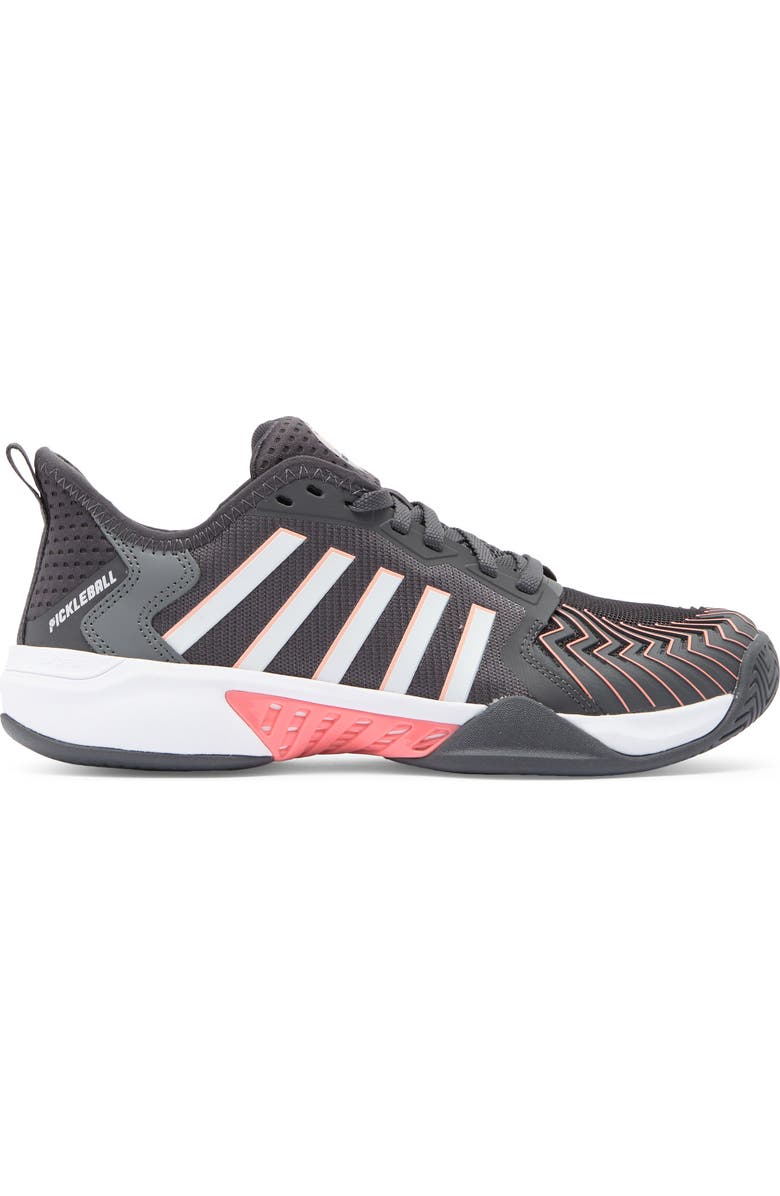 K-Swiss Pickleball Supreme Court Shoe, Alternate, color, Asphalt/White/Amber