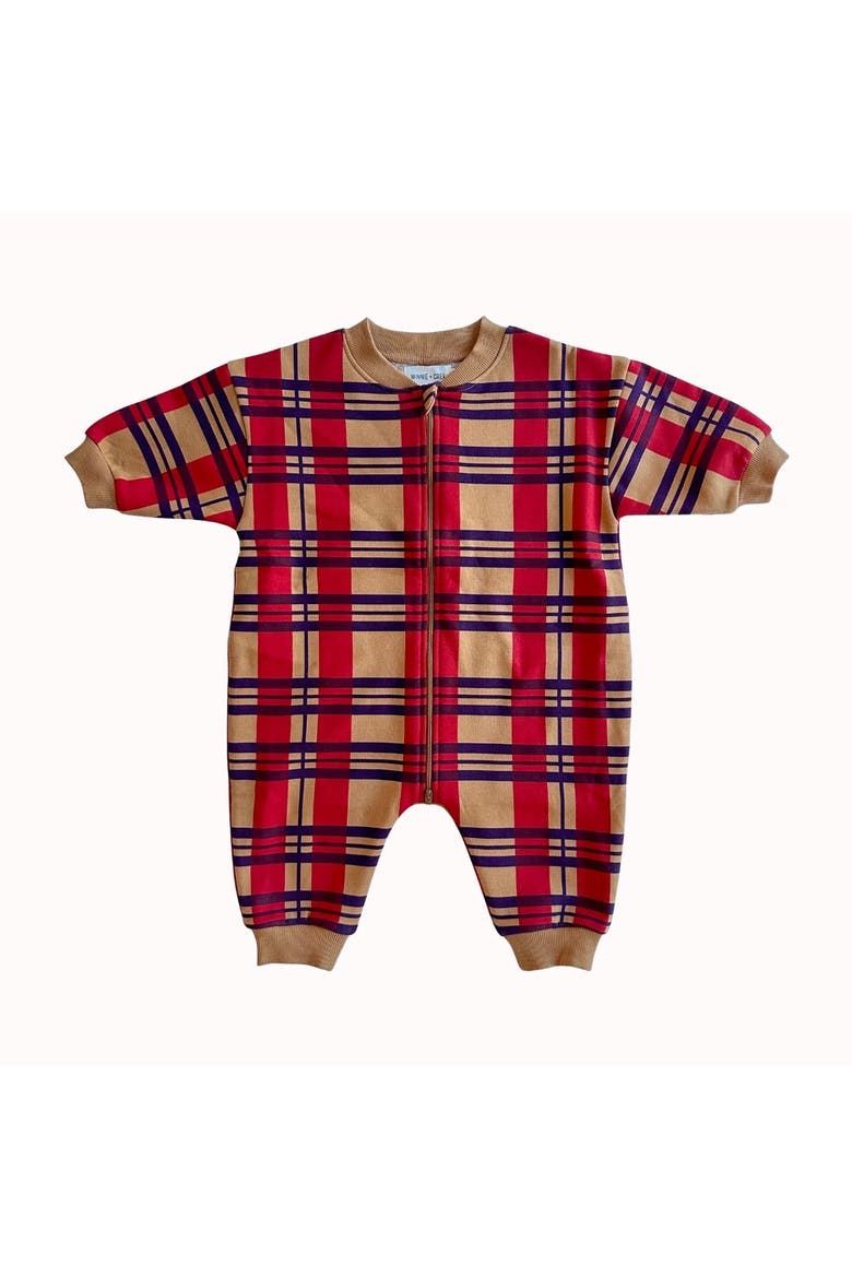 Danni Jumpsuit, Main, color, Mars Red Plaid