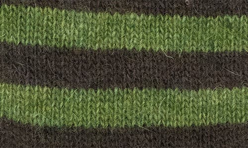 Portolano Stripe Gloves In Green