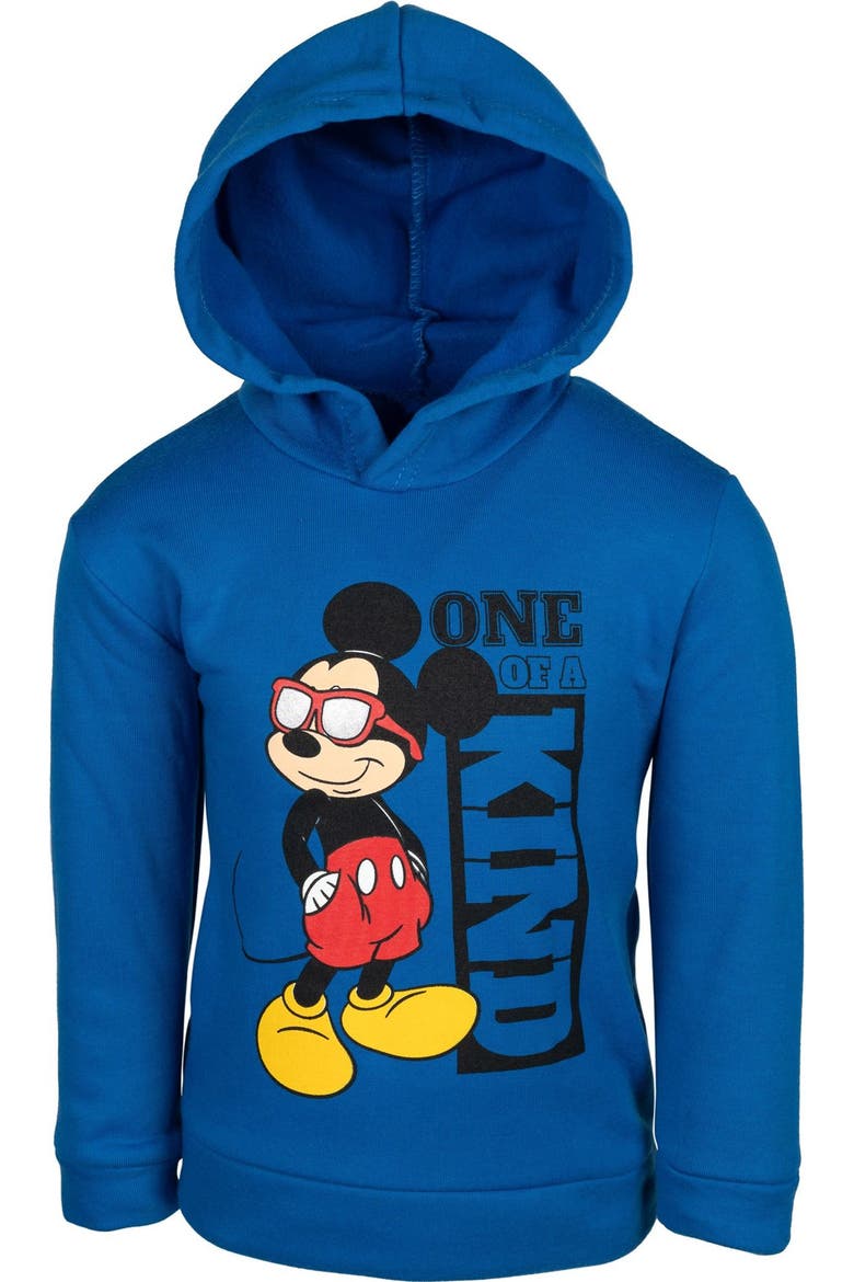 Mickey Mouse & Friends Fleece Hoodie, Alternate, color, Mickey Mouse Blue