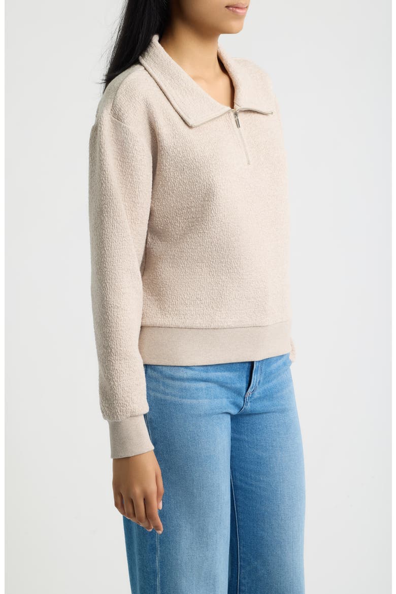 Sunday Half-Zip Pullover, Alternate, color, FROSTED OAT