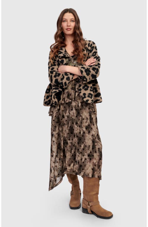 Alembika Wildcard Cozy Jacket In Brown