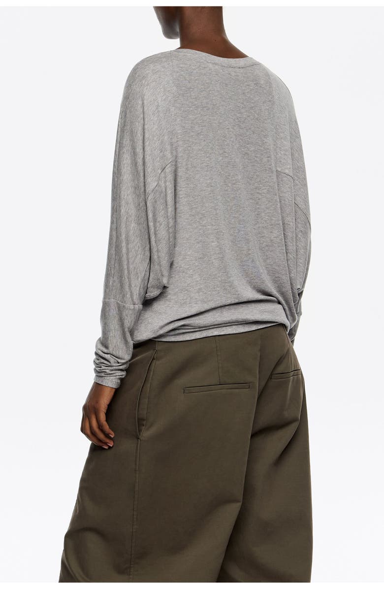 Bimba y Lola Batwing Sleeve T-Shirt, Alternate, color, Light Grey