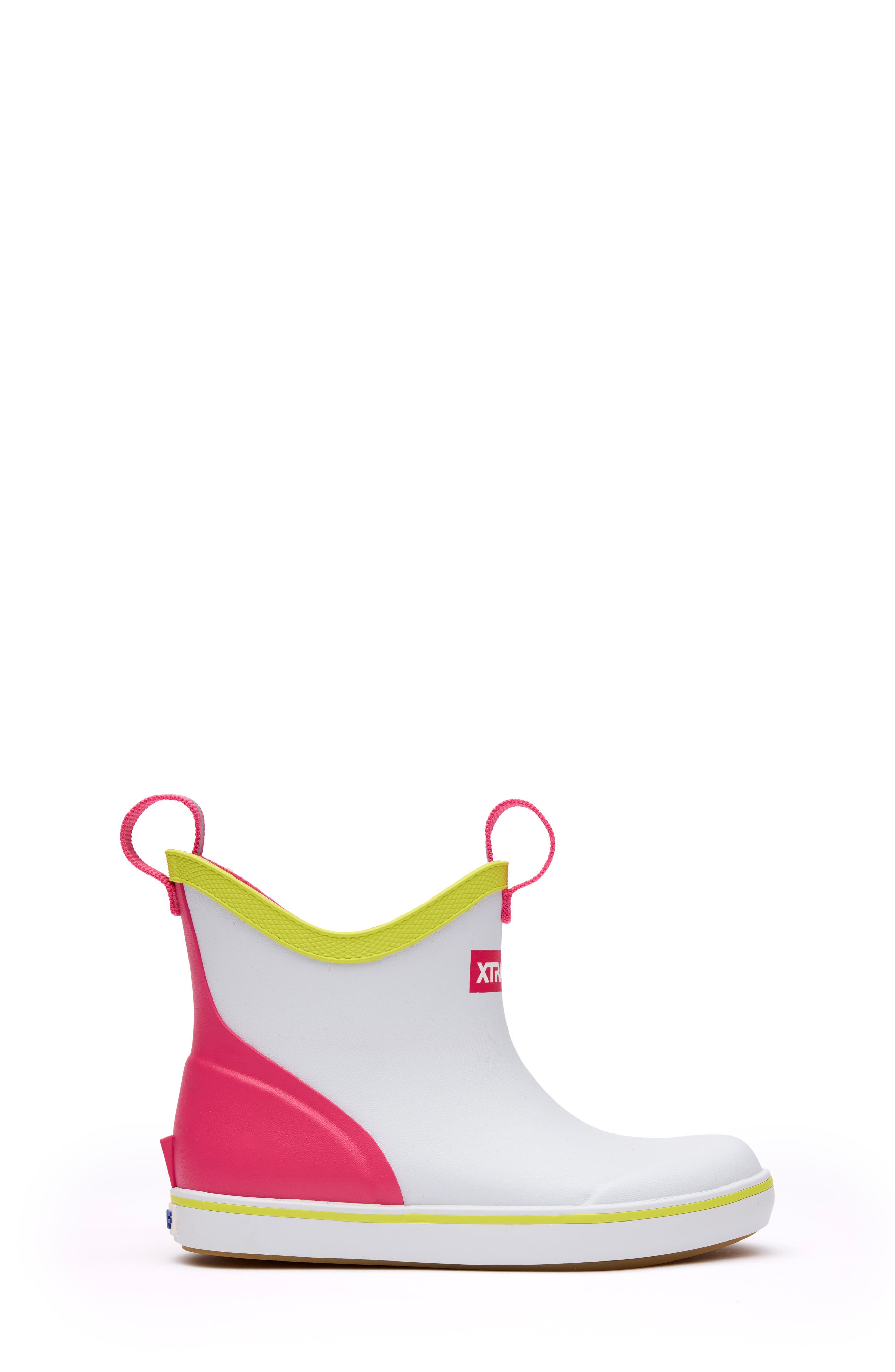 XTRATUF Waterproof Deck Boot, Alternate, color, White Multi/Pink