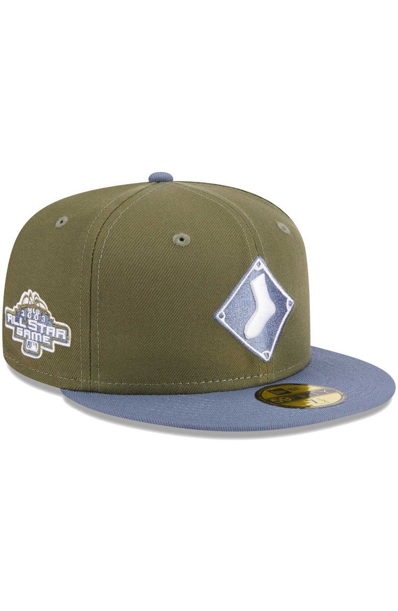 New Era Men's New Era Olive/Blue Chicago White Sox 59FIFTY Fitted Hat, Main, color, Olive